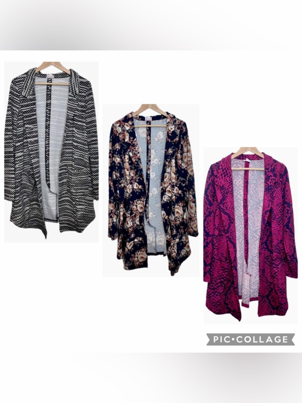 LuLaRoe Gwen Blazer 3XL bundle of 3